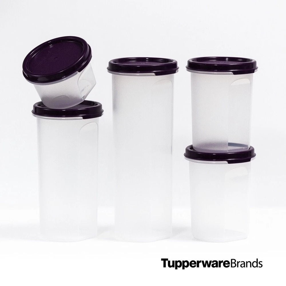 Tupperware Modular Mates Rounds 1-5 Clear Food Storage Container Set 10 Pc. NEW - Picture 2 of 4